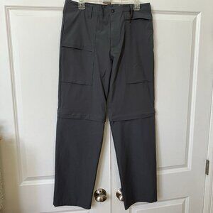 Tilley Convertible Hiking Pants Mens 34 Black Outdoor Gorpcore
